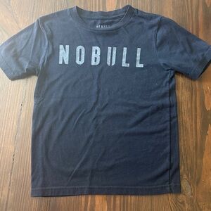 NOBULL youth small Black Cotton Crew Neck Tee